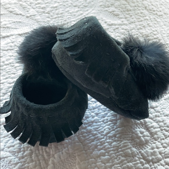 Handmade Leather Moccasins baby - Picture 2 of 3